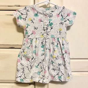 ✨$5: Butterfly Floral Bodysuit with Skirt (9mo)